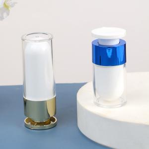 Quality Acrylic Senior PAK Elegant 1oz 2oz Empty Cosmetic Transparent White Black Gold Blue Airless Lotion Serum Pump Bottle wholesale