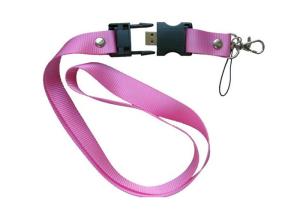 Quality Customized Logo Red Neck Strap Usb Flash Drive , Necklace Usb Stick Gift Box Packed wholesale