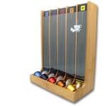 bamboo coffee capsule holder and dispenser