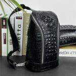 Authentic Crocodile Skin Men's Casual Chest Bag Small Travel Purse Genuine