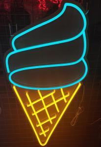 Quality Custom ice cream neon sign for coffee pub bar led neon sign wholesale