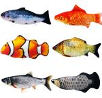 Fish Simulation Animal Plush Toys Electric Fish Props Non Toxic