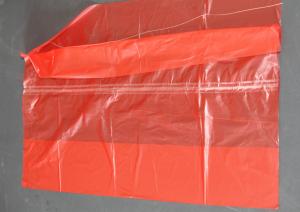 Quality Plastic Water Soluble Dissolvable Washing Bags / Disposable Laundry Bags Red Color wholesale