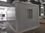 Light Steel Structure Office Flat Pack Container House With Glass Wall