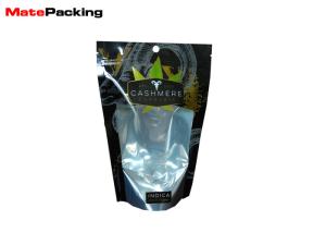 Quality Smell Proof Aluminum Zipper Smoking Weed Tobacco Leaf Packaging Bag with Window wholesale
