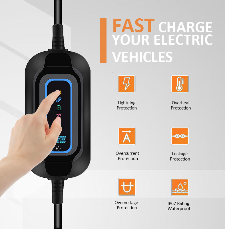 AC and PE Insulation Detection Smart Electric Car Charger Station for All GM Models