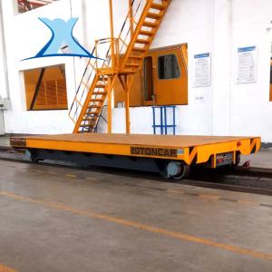 Quality Heavy Duty 50t Rail Transfer Trolley Material Handling Battery Power wholesale