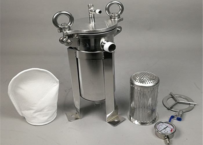 SS 316 304 Stainless Steel Bag Filter Housing For Food And Beverage