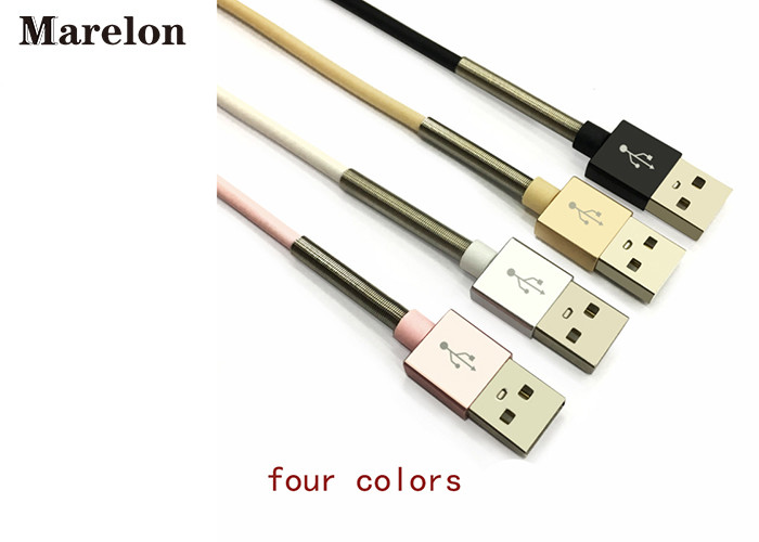 Half Spring Durable Data Transfer Cable , 1M Mobile Phone Cables For Xiaomi