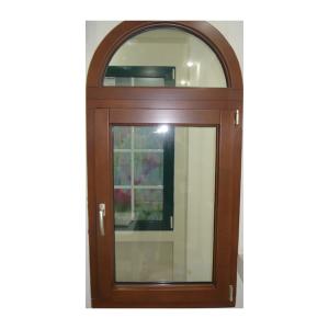 Quality KDSBuilding Swing Residential Casement Round Wooden Window Solid Wooden Window With Fix Glass wholesale