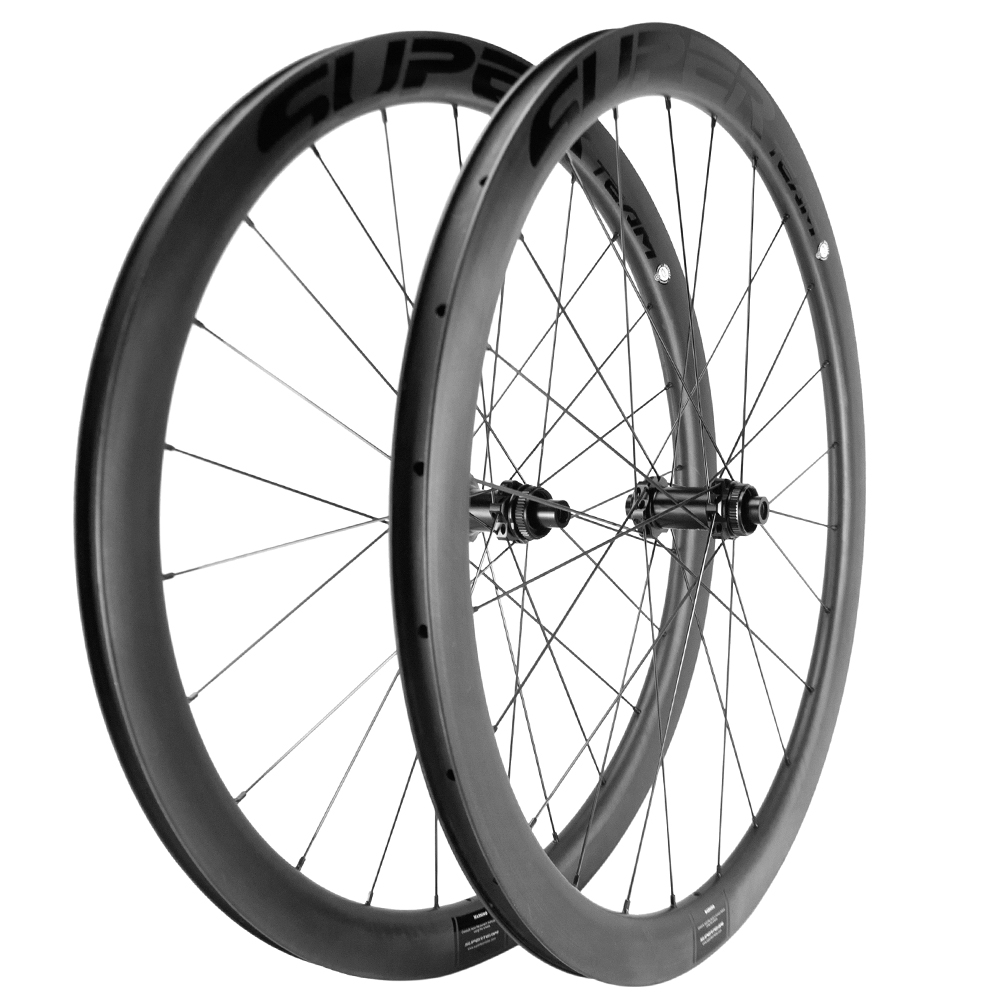 Superteam Tubeless Tubular 25mm Bicycle Rims Carbon Fiber Wheelset for Road Bike