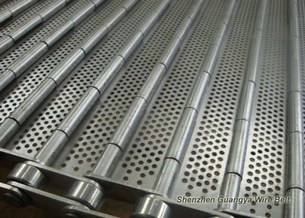 Stainless Steel Perforated Conveyor Belt For Ultrasonic Cleaning Line 125mm