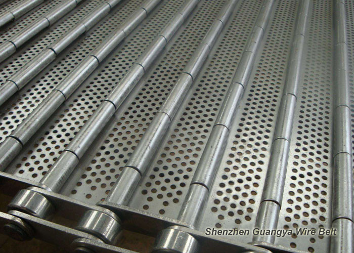 Anti High Pressure Chain Plate Conveyor , High Temperature Conveyor Belt Customized
