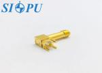 SMA Female RF Connector Angled PCB Solder Microstrip