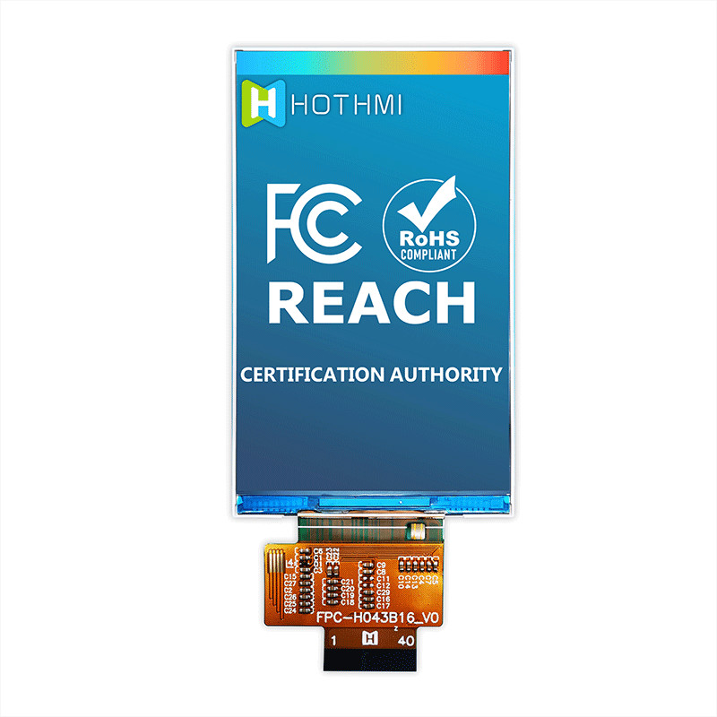 4.3 Inch TFT LCD Vertical Screen 480x800 IPS LCD Monitors TFT LCD Display Manufacturer
