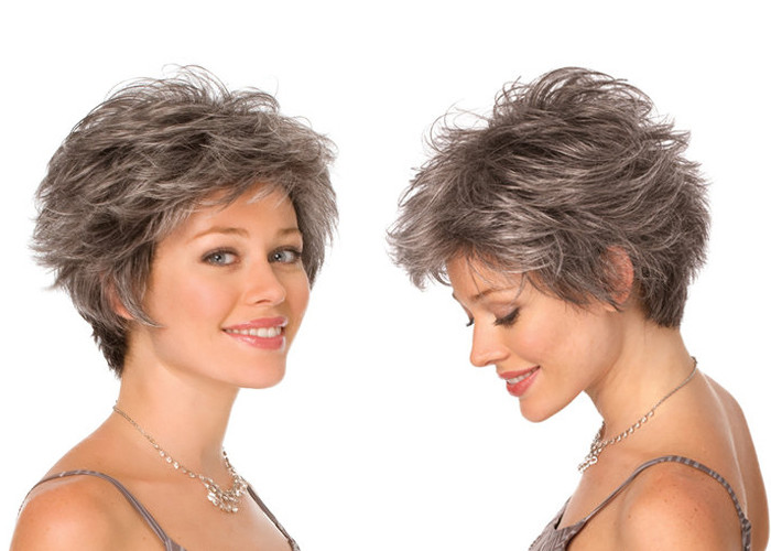 Sheath Synthetic Tanny Short Hair Wig Adjustable Cap Size