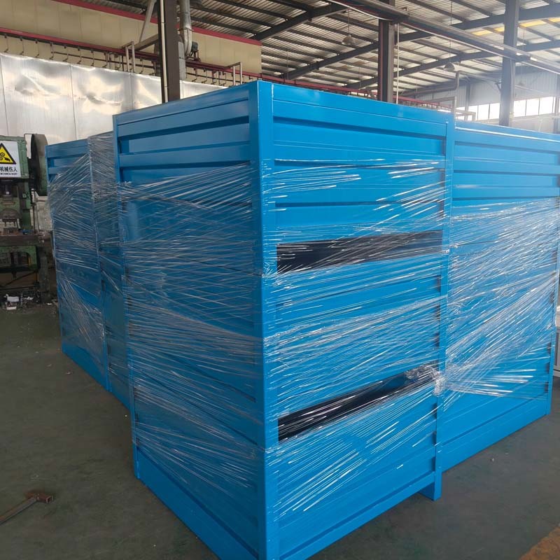 Industrial Warehouse Grid Metal Pallet Box With Foldable And Multiple Colors