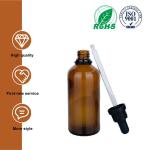 100ml Glass Cosmetic Dropper Bottles Essential Oil Clear Brown Glass Bottles