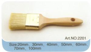 Quality From 20mm to 100mm plastic or wooden handle pure bristle high quality paint brush No.2201 wholesale
