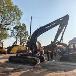 Tracked EC210 Second Hand Volvo Excavators 21 T Building Earth Excavating