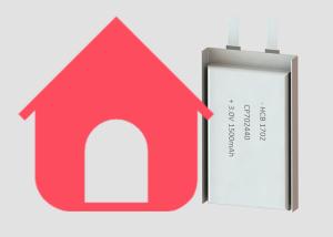 Quality 7.2mm 1500mAh CP702440 3V Flat Lithium Battery wholesale