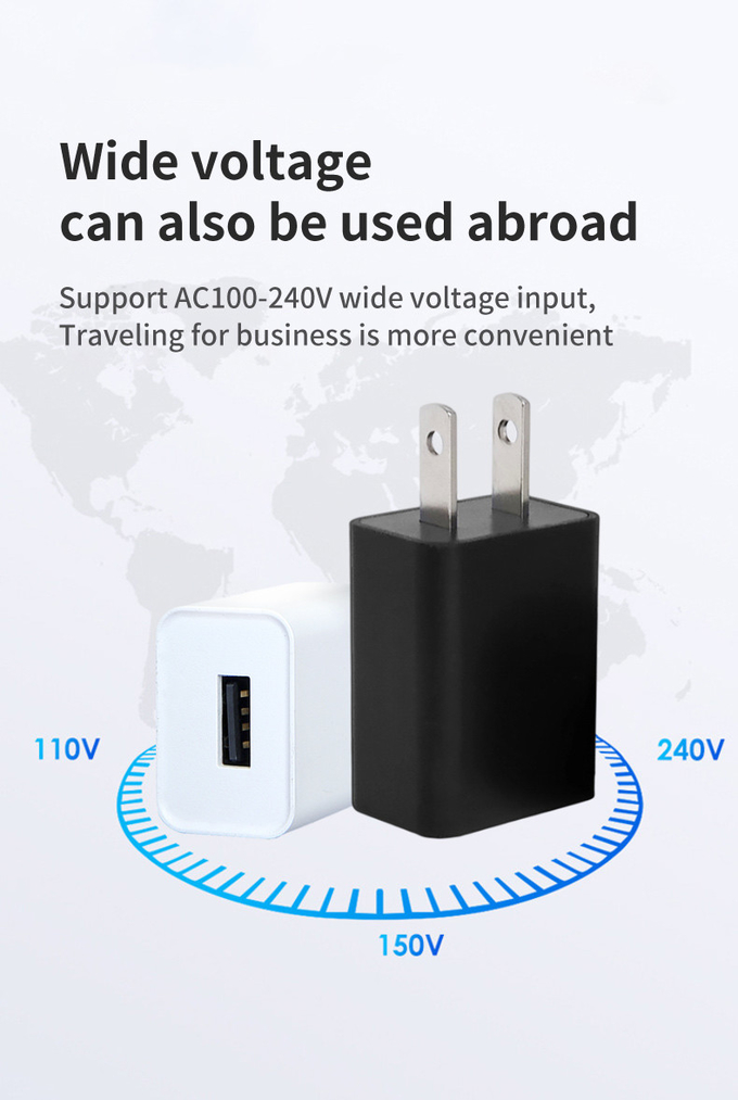 12V 0.5A AC DC Wall Mounted USB Charger With Short Circuit Protection