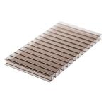 80%-95% Light Transmission Sun Sheets PC Embossed Sheets For Bus Station Shelter
