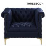Custom Office Lobby Modern Hotel Furniture Leather Cover Sofa Leisure Chair