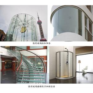 Quality Huge Curved Tempered Glass Heat Strengthened For Building wholesale
