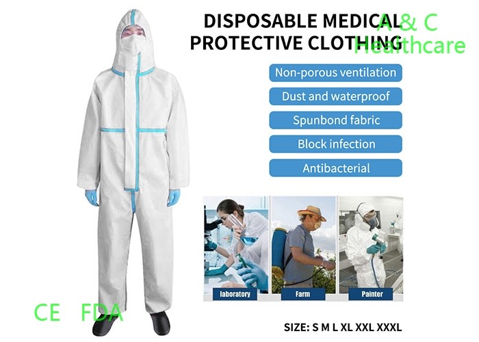 Laboratory Disposable Protective Gowns / Disposable Sterile Gowns OEM Service
