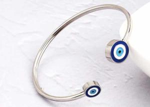 Quality Titanium steel Demon Eye bracelet custom package logo material drip oil processing hand polishing accessories wholesale