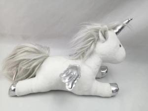 Quality Pillow Stuffed Animals Baby Soft Cute Unicorn Plush Toy White Kids Soothing Toy wholesale