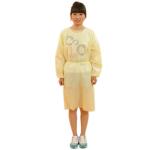 Yellow Meidical Elastic Cuffs 20gsm Disposable Isolation Gowns