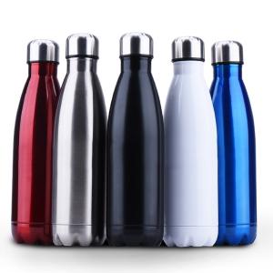 Quality Insulated Stainless Steel Water Bottle , Cola Shape Vacuum Sport Bottle wholesale