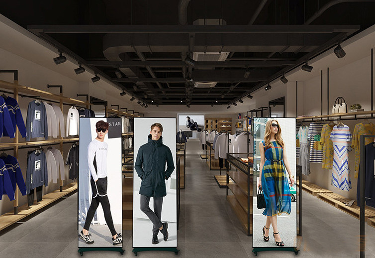 Creative Digital LED Poster Display High Resolution Flexibility Real-Time Updates Energy Saving For Shopping Centers