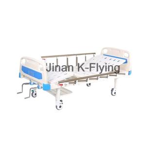 Quality OEM ABS Plastic 2 Crank Patient Bed For Clinic Mute Wheels wholesale