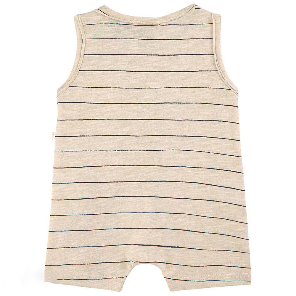 2023 summer Hot sale 100% organic cotton printed animal knitted newborn baby rompers