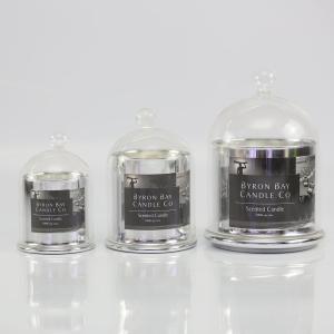 Quality Decoration / Gift Soy Wax Home Scented Candles With Domed Glass Cap wholesale