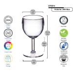 Reusable Plastic Gin Balloon Glasses 240ml 8oz Plastic Martini Cups