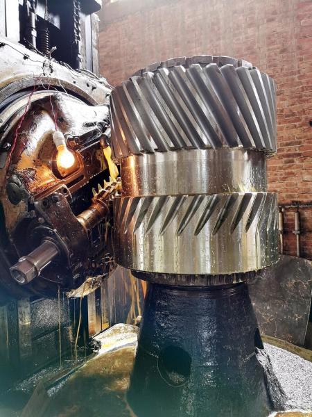 Steel Double Helical Gears For Industrial Machinery Customized Center Distance