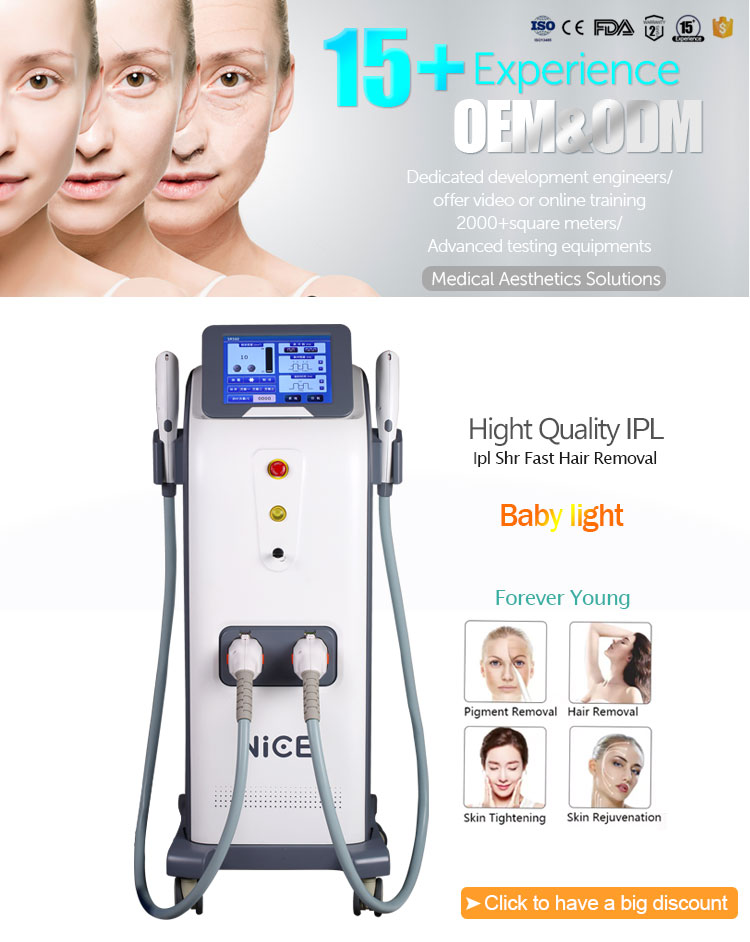 Multi functional Skin Rejuvenation Hair Removal IPL Machine 2000w