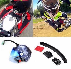 China GoPro Cycling Helmet Mount Accessories Set Selfie Arm Surface Base 3M VHB Sticker For GoPro 3 4S 5 Xiaomi Yi 4K SJCAM on sale