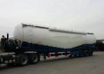 37000m3 Capacity Dry Bulk Pneumatic Tank Trailers , 3 Axle Dry Bulk Cement
