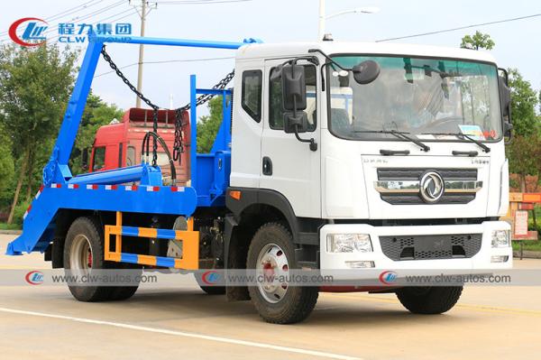 Dongfeng 190hp 4x2 8cbm rubbish removel truck garbage collector Swing Arm