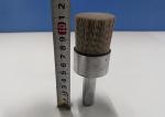 16mm Shank Size Nylon Abrasive Cup Brush / Nylon Bristle Cup Brush White Color