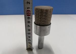Quality 16mm Shank Size Nylon Abrasive Cup Brush / Nylon Bristle Cup Brush White Color wholesale