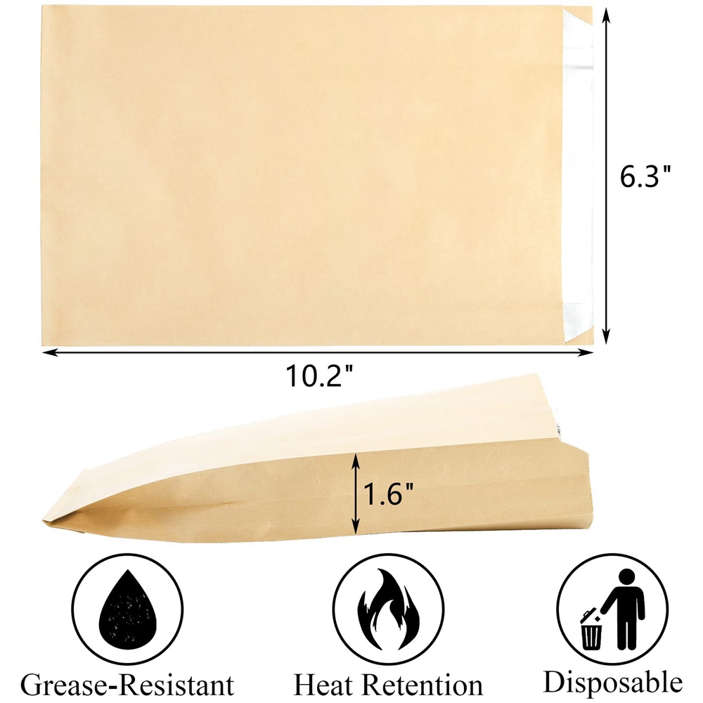 Paper Type Kraft Paper Customized Size Bbq Food Bag With Aluminum Foil
