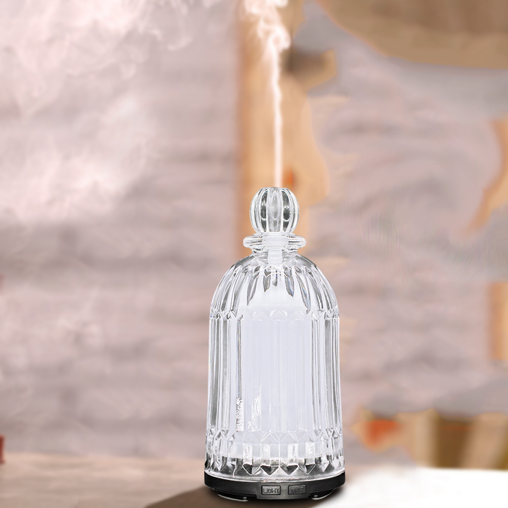 HOMEFISH OEM Dropshipping Multicolored 120ml Glass Humidifier Essential Oil Diffuseur Scent Diffuser Machine