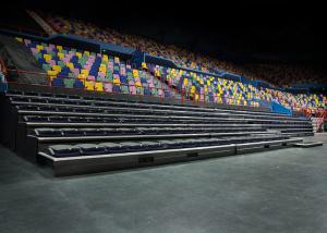 Quality Riser Mounted Telescopic Seating Systems With HDPE / Upholstery Material wholesale