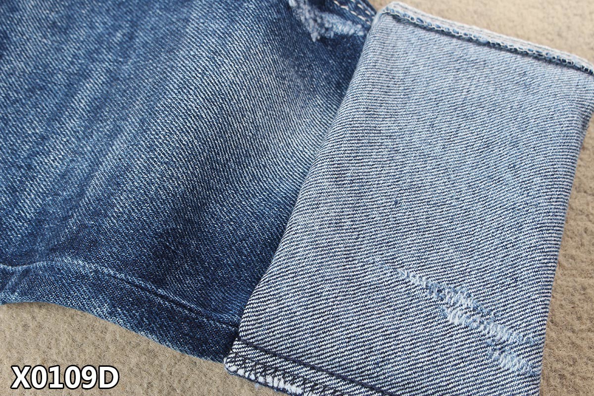 Vintage Heavy Cotton Denim Fabric 14.5oz Woven Tight 6 X 6 TWILL Cool Cotton Stretchable Breathable